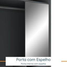 Guarda Roupa Casal 2 Portas Deslizantes 2 Gavetas Allure Yescasa - 7