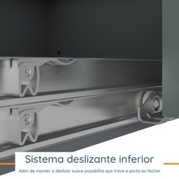 Guarda Roupa Casal 2 Portas Deslizantes 2 Gavetas Allure Yescasa - 11