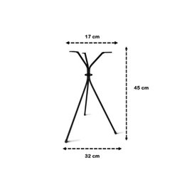 Base Pé 45cm Mesa Lateral Aço Mesinha Apoio Tripé - 4