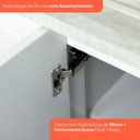 Ver imagem 7 de Cozinha Compacta 4 Peças com Balcão Pia / Canto Reto e Porta Toalhas com Tampo 100% MDF Emily