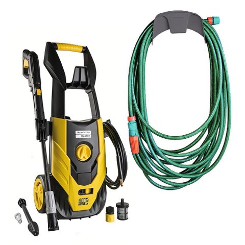 Lavadora Lava Jato Alta Pressão 1800w 220v + Mangueira Verde Pvc 20m com Acessórios - Tramontina