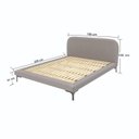 Ver imagem 4 de Cama Queen com Cabeceira Estofada Sun Cinza
