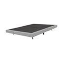 Ver imagem 3 de Cama Japonesa Flutuante Cais Tatame Linho Base Box King 1,95m Design Moderno para Quarto Cinza