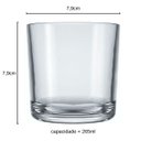 Ver imagem 3 de Jogo de 6 Copos de Vidro para Whisky Bar Rocks 265ml Nadir Figueiredo