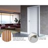 Kit Porta de Madeira 210x90cm Batente Ultra 9cm Lugano Premium Plus Famossul - 5