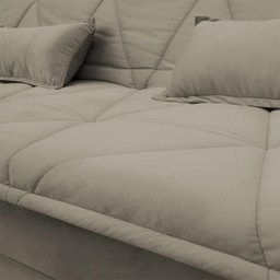 Sofá Cama Estoril 1,90m Suede Velut - King House - 5