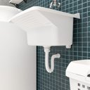 Ver imagem 2 de Tanque Plástico com Sifão Universal 22 Litros 47x42,8x26,7cm Astra Branco