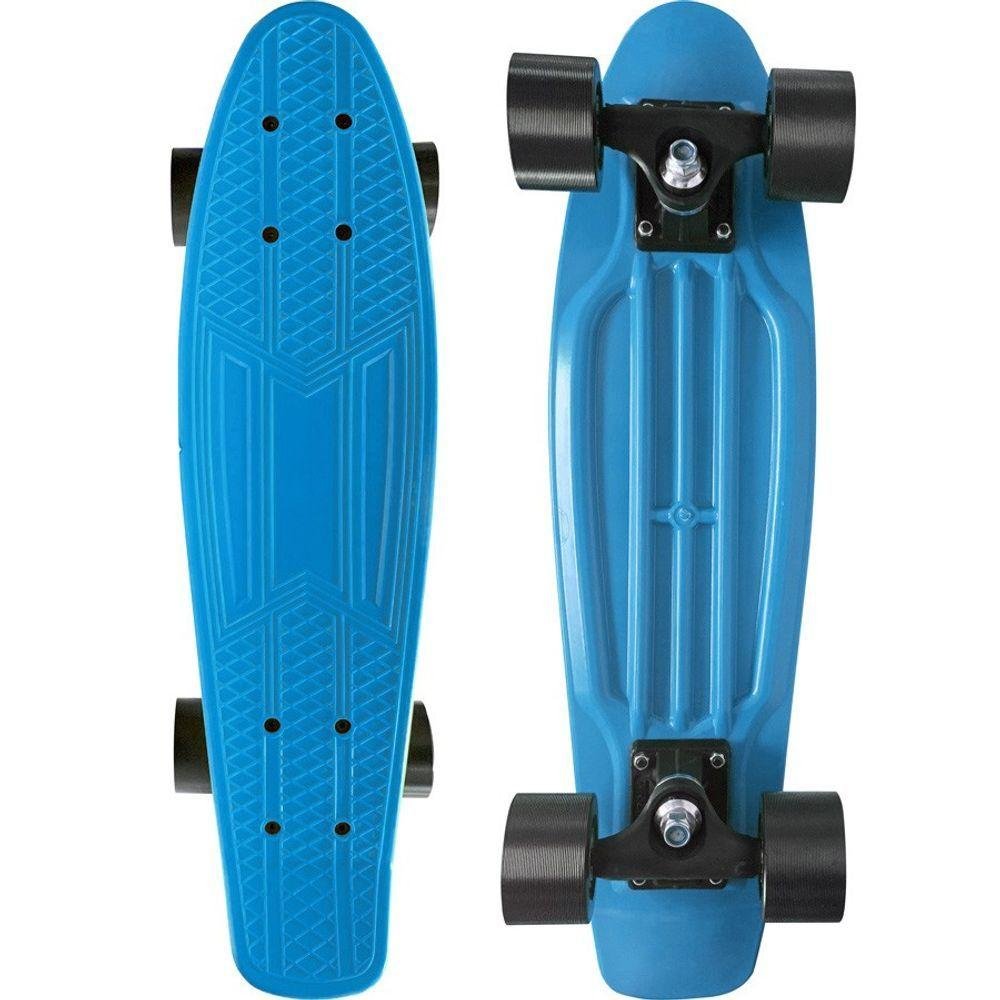 Skate Mini Cruiser Moon Time 22 Pol. Cor Azul Aço - 1