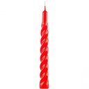 Ver imagem 1 de Kit 6 Vela Espiral Decoração Natalina Vermelha Torcida 20cm