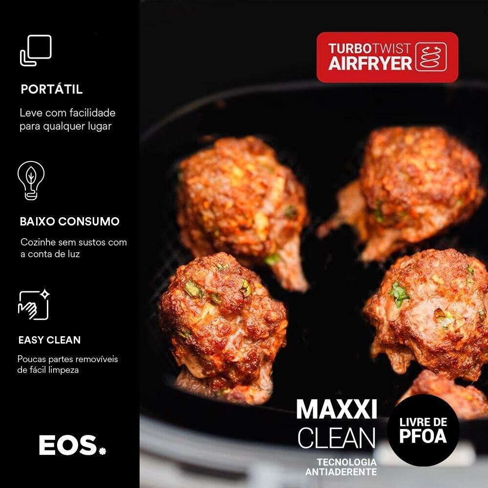 Fritadeira Air Fryer Eos 8,2 Litros Chef Gourmet Digital Compacta All Black Eaf80p 110v - 5