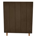 Ver imagem 1 de Cabeceira Vitória 100cm para Colchão Solteiro Suede Marrom - Aurora Line