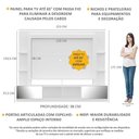 Ver imagem 6 de Estante Tv 65" Portas C/ Espelho Oslo Multimóveis V3390 Branca/Preta Branco/Preto