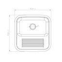 Ver imagem 3 de Tanque para Lavanderia em Aço Inox de Embutir 25 Litros Acetinado Ghelplus