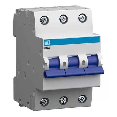 Disjuntor Tripolar 70a Din Mdw Curva C Weg