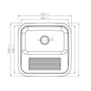 Ver imagem 3 de Tanque para Lavanderia em Aço Inox de Embutir 25 Litros Polido Ghelplus
