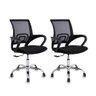 Kit 2 cadeiras de escritório preta Diretor Jadel Healer - 1
