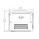 Ver imagem 3 de Tanque para Lavanderia em Aço Inox de Embutir 30 Litros Acetinado Ghelplus