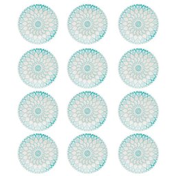Prato Raso de Cerâmica Estampa Donna Mandala 24cm 12 Unidades - Biona 091079 - 1