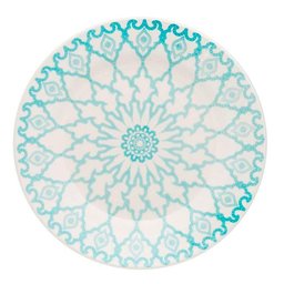 Prato Raso de Cerâmica Estampa Donna Mandala 24cm 12 Unidades - Biona 091079 - 3