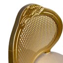 Ver imagem 4 de 3 Cadeira Medalhão Madeira Entalhada com Tela Telinha Palhinha Poltrona Natural Provençal Indiana de