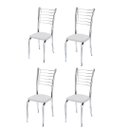 Ver imagem 1 de Conunto 4 Cadeiras cromadas para cozinha Kiara-Corino preto GAT MAGAZINE