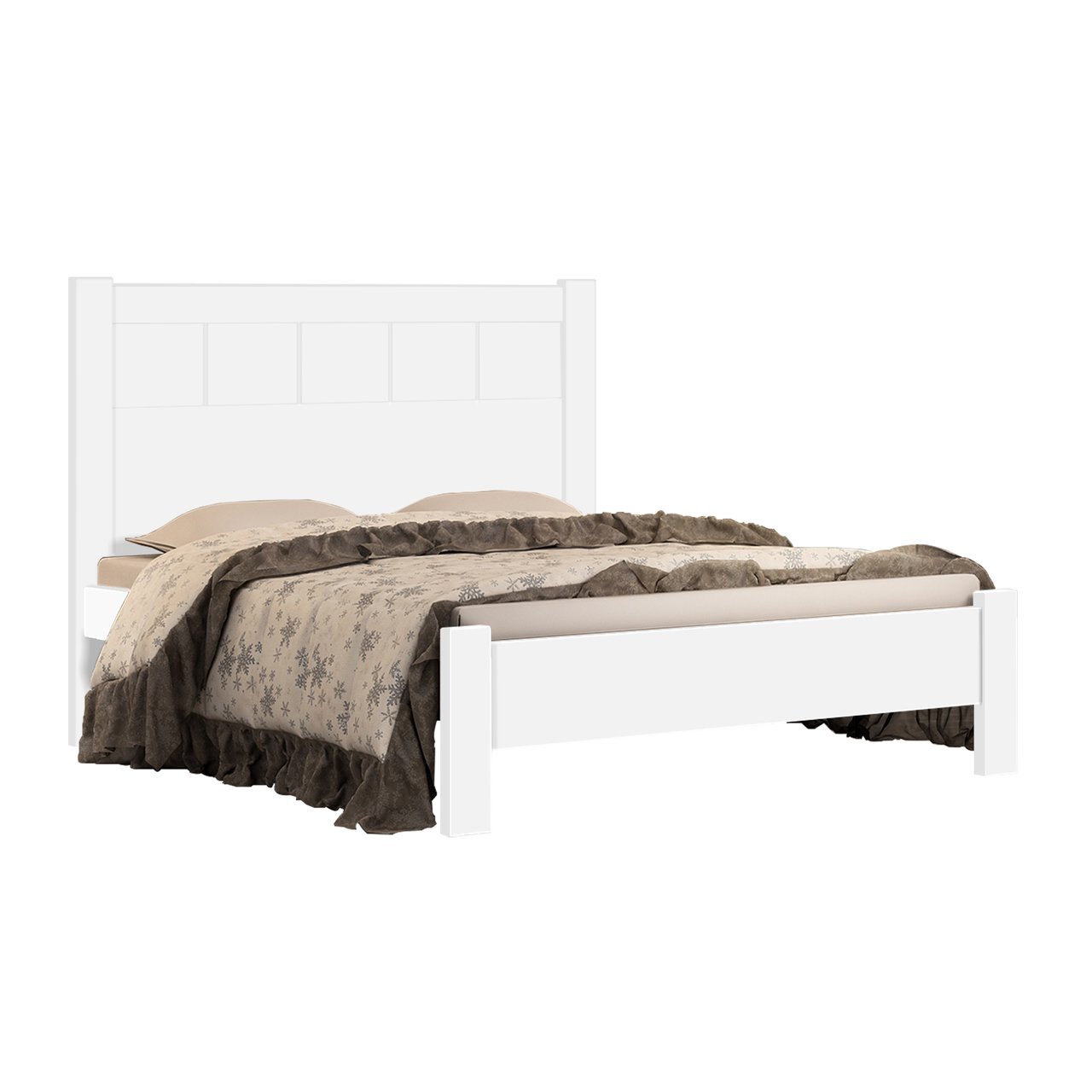 Cama Casal Primícia Plus D'Doro Móveis - Branco D'Doro Móveis - 1