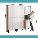 Ver imagem 7 de Cozinha Compacta Arizona 188cm Carvalho com Branco Móveis Carraro