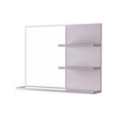 Ver imagem 2 de Espelho para Banheiro com Prateleiras Lugano 60 X 45cm - Branco