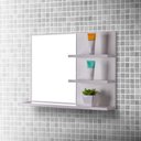 Ver imagem 3 de Espelho para Banheiro com Prateleiras Lugano 60 X 45cm - Branco