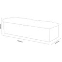 Ver imagem 4 de Calçadeira Recamier 160cm Lotus Marrom/Cacau