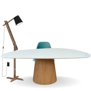Mesa de Jantar Cone Oval Orgânica 140x90cm Modelar Art Moveis