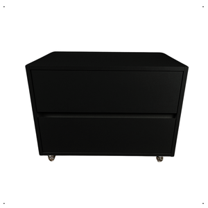 Balcão para Banheiro 2 Gavetas com Rodinhas 70x40x30cm Preto