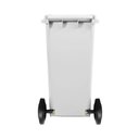 Ver imagem 2 de Lixeira 120 Litros Roda de 200mm - Lar Plásticos - Branco