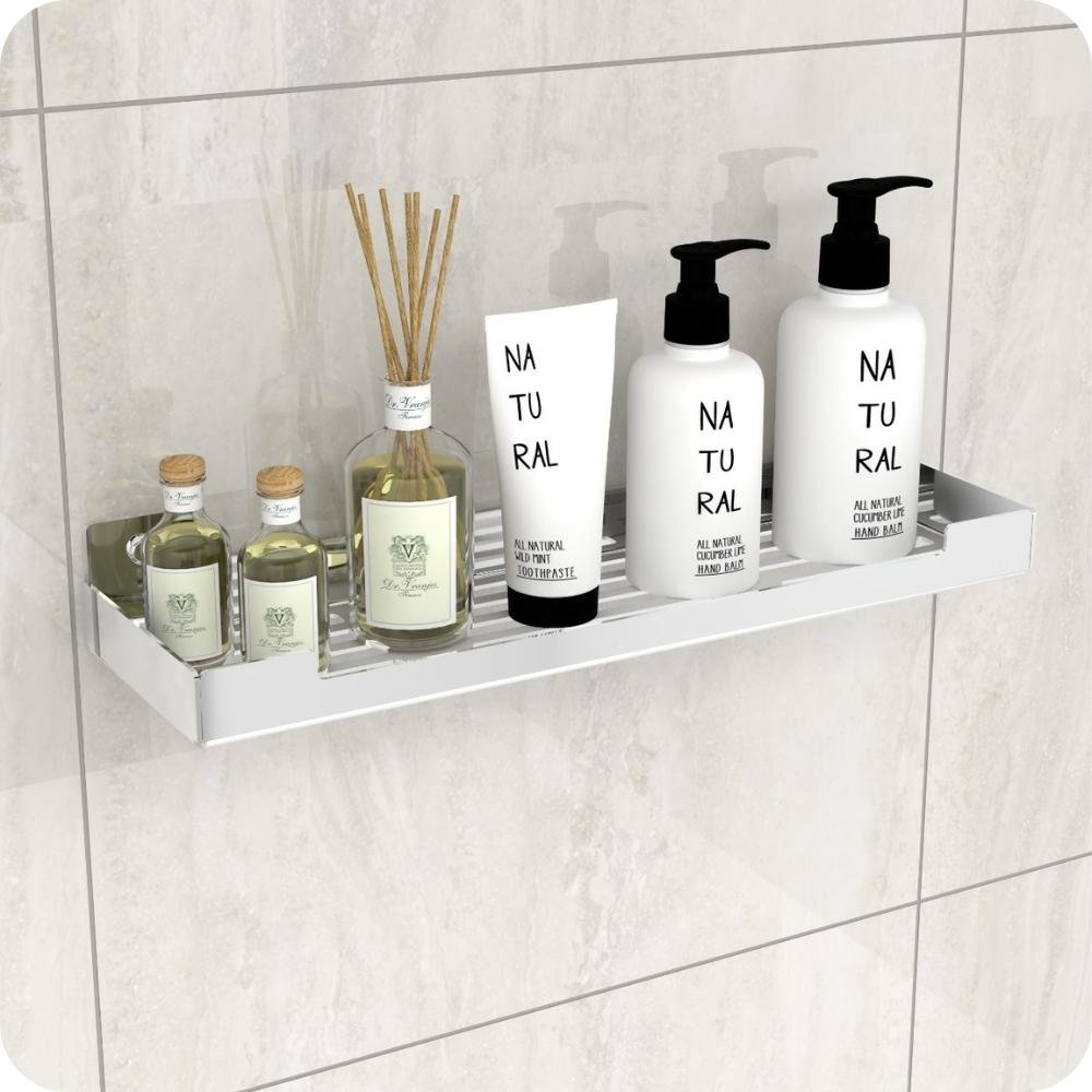 Porta Shampoo Inox Suporte Organizador Banheiro ELG - 1