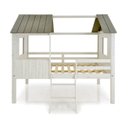 Ver imagem 4 de Cama Cabana Teddi Casal Branco/Rústico/Cinza