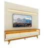 Painel e Rack Led Pés Madeira Royal Requinte 212 Naturale Off White - Gelius - 5