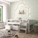Ver imagem 1 de Cama Solteiro Infantil com Escada e 2 Baús Serena Yescasa Branco