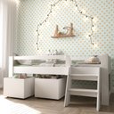 Ver imagem 5 de Cama Solteiro Infantil com Escada e 2 Baús Serena Yescasa Branco