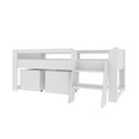 Ver imagem 2 de Cama Solteiro Infantil com Escada e 2 Baús Serena Yescasa Branco