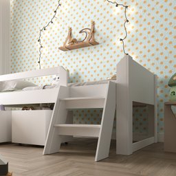 Cama Solteiro Infantil com Escada e 2 Baús Serena Yescasa - 7
