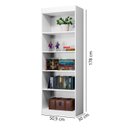 Ver imagem 3 de Estante de Livros 50,9CMX178CM Multiuso Larissa Branco