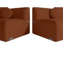 Ver imagem 6 de Sofá Curvo 4 Lugares 240cm Lua Yescasa Cobre Terracota