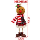 Ver imagem 6 de Kit 3 Pendentes Biscoito Xadrez Decoração Árvore Natal 17cm