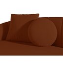 Ver imagem 7 de Sofá Curvo 4 Lugares 260cm Lua Yescasa Cobre Terracota