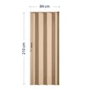 Ver imagem 5 de Porta Sanfonada de PVC 210cm x 84cm Plastporta Bcf Marrom/Castanho
