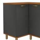 Ver imagem 2 de Balcão Munique - 2 Portas Canto Tampo Mdp 15/25mm Prateleira Interna Uv - Indekes