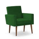 Ver imagem 1 de Poltrona Decorativa Nina Suede Verde - Inova Decor