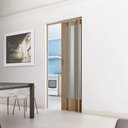 Ver imagem 6 de Porta Sanfonada de PVC Translucido 210cm x 60cm Plastporta Bcf Marrom/Castanho com