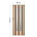 Ver imagem 3 de Porta Sanfonada de PVC Translucida 210cm x 96cm Plastporta BCF