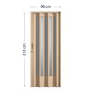 Ver imagem 3 de Porta Sanfonada de PVC Translucida 210cm x 96cm Plastporta BCF